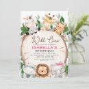 Search for girl safari birthday invitations Tropical flowers