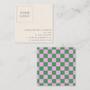 Search for checkerboard business cards Professional