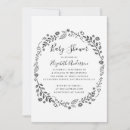 Search for white flower baby shower invitations Rustic