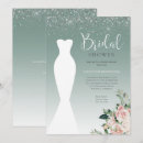 Search for glitter bridal shower invitations Silver