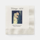 Search for 50th anniversary wedding napkins Retro