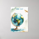 Search for watercolor world map posters Globe