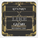 Search for gatsby stickers Roaring twenties