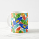 Search for feather pattern mugs Watercolor