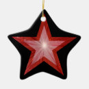 Search for ceramic star christmas tree decorations Red