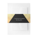 Search for gold foil invitation belly bands Classy