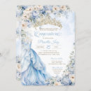 Search for fairytale princess invitations Light blue