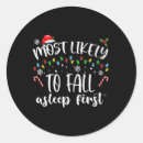Search for asleep stickers Santa