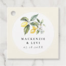 Search for lemon wedding favour tags Citrus