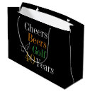 Search for 40th birthday gift bags Black and gold