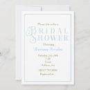 Search for baby blue bridal shower invitations Classic
