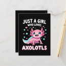 Search for kawaii girl postcards Axolotl