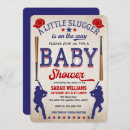 Search for vintage baseball baby shower invitations Little slugger
