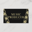 Search for music producer business cards Modern