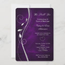 Search for purple vow renewal invitations Elegant