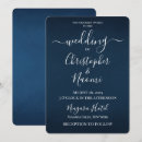 Search for shades of blue wedding invitations Simple