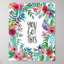 Search for floral graduation posters Inspirational quote