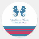 Search for blue and red wedding stickers Elegant