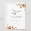 Search for fall floral bridal shower invitations Botanical