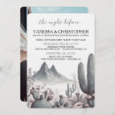 Search for cactus rehearsal dinner invitations Green