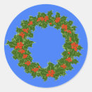 Search for holly wreath stickers Xmas