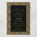 Search for roaring invitations Black and gold