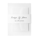 Search for black wedding invitation belly bands Classic