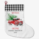 Search for red truck christmas stockings Farmhouse