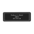 Search for dark gray return address labels Plain