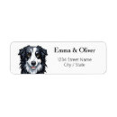 Search for collie return address labels Cute