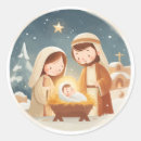 Search for christ is born stickers Holy family
