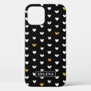 Search for gold heart iphone cases Black