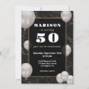 Search for beige black birthday invitations Modern