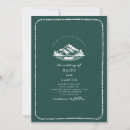 Search for mountain wedding invitations Emerald green