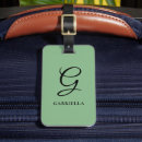 Search for sage green luggage tags Initial