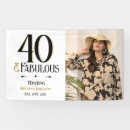 Search for 40th birthday party decor Modern typography