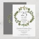 Search for surprise 25th anniversary invitations Elegant