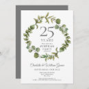 Search for surprise 25th anniversary invitations Elegant