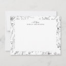 Search for black and white floral note cards Typography