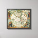 Search for antique map canvas prints Old world maps