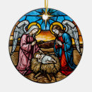 Search for baby angel christmas tree decorations Stained glass