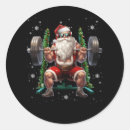 Search for weightlifting stickers Santa