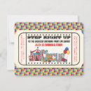 Search for circus ticket birthday invitations Party