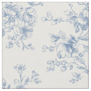 Search for vintage botanical fabric Blue flowers