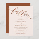 Search for fall reception invitations Burnt orange