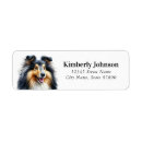 Search for sheltie return address labels Puppy