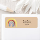 Search for hippy return address labels Watercolor