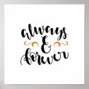 Search for always and forever posters Typography