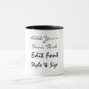Search for cool text mugs Black