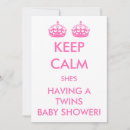 Search for vintage twin baby shower invitations Pink